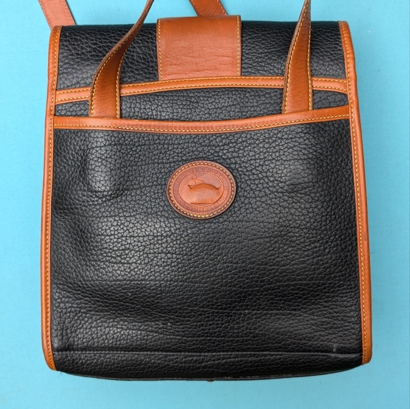 Vintage Dooney & Bourke Lockhart Shoulder Bag Navy - Picture 2 of 14